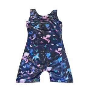 ☃️☃️Colorful Unicorn and Mermaid Print Leotard